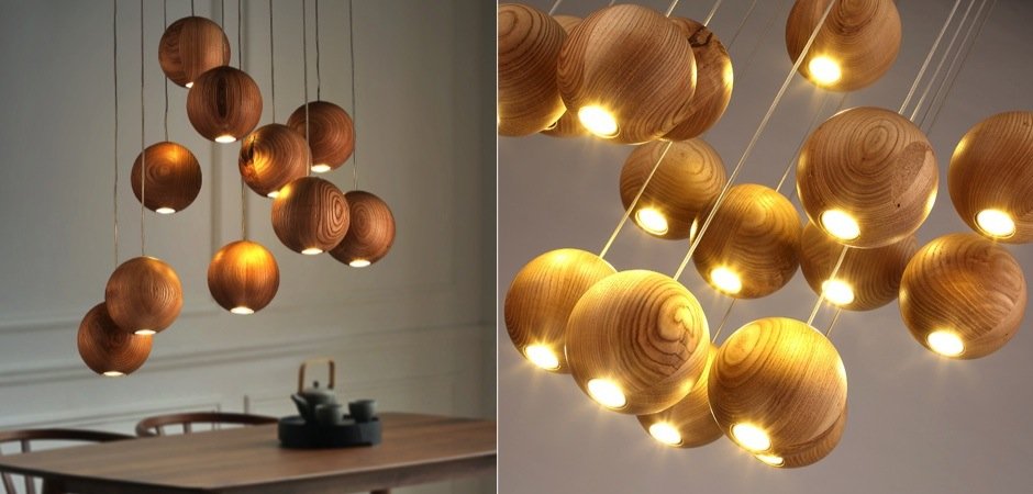 Подвесной светильник Lofter Wooden Sphere Подвесной светильник Lofter Wooden Sphere - Loft-Concept в Орле