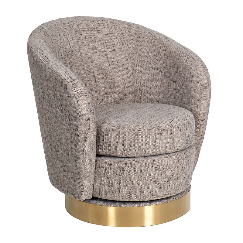 Кресло Julia Armchair Golden Belt Бежево-серый Кресло Julia Armchair Golden Belt Бежево-серый в Орле | Loft Concept