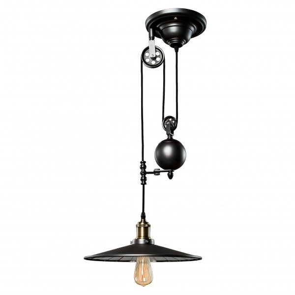 Подвесной светильник Loft Cone Pendant Balance Line 1 Винтажный черный Подвесной светильник Loft Cone Pendant Balance Line 1 Винтажный черный в Орле | Loft Concept
