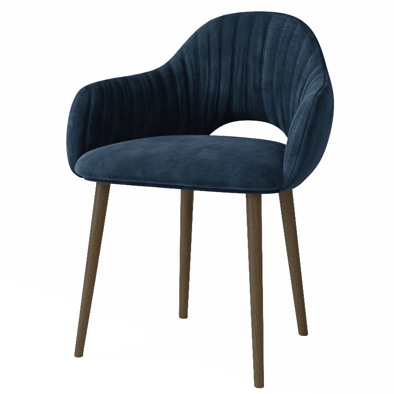 Стул California Dark blue Синий Коричневый Стул California Dark blue Синий Коричневый в Орле | Loft Concept