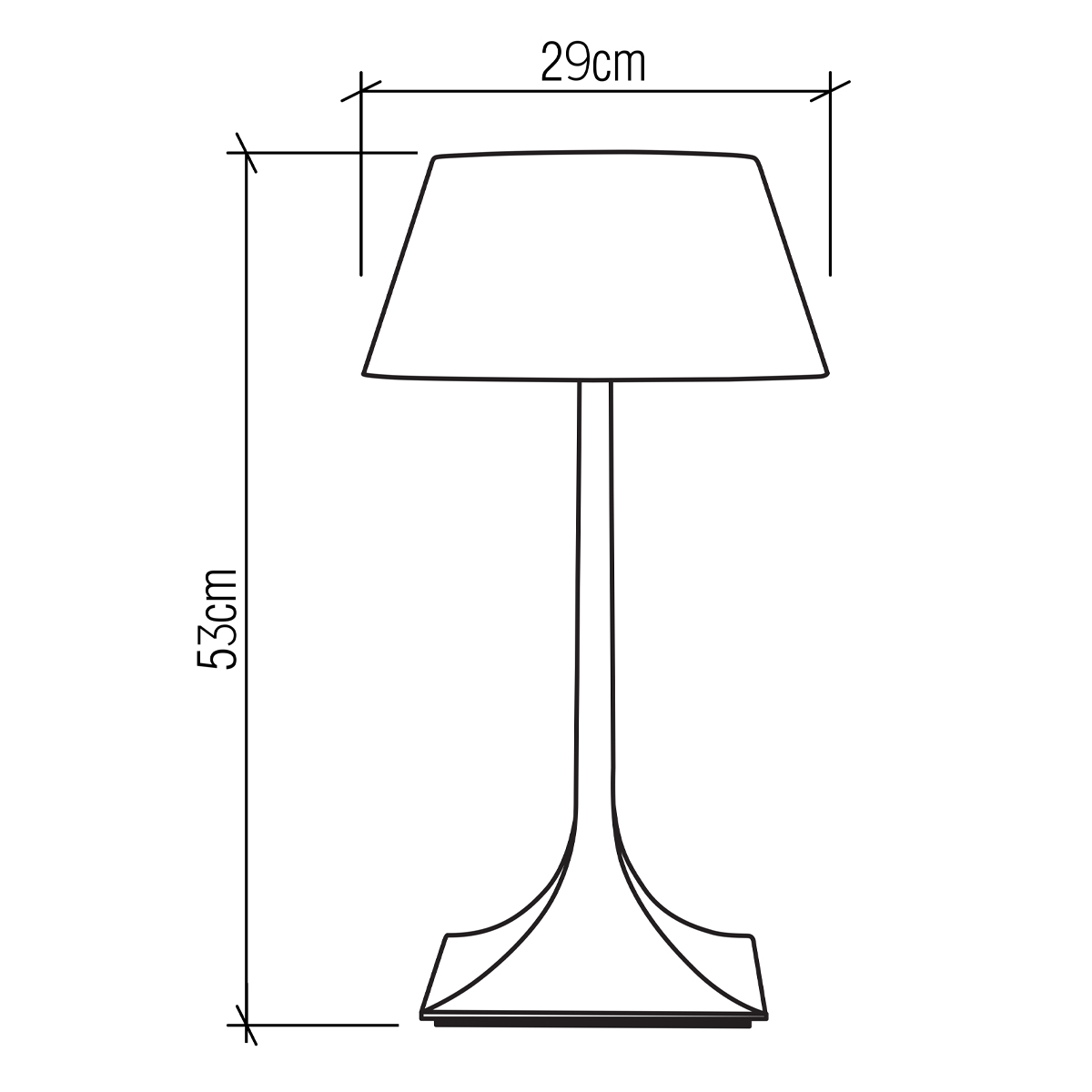 Настольная лампа со скошенным конусовидным абажуром и фигурной ножкой в цвете тик Accord Lighting в Орле
