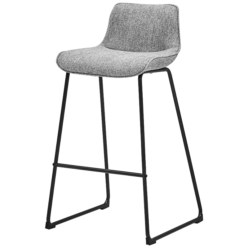 Барный стул Alonzo Bar Stool Gray Черный Светло-серый Барный стул Alonzo Bar Stool Gray Черный Светло-серый в Орле | Loft Concept