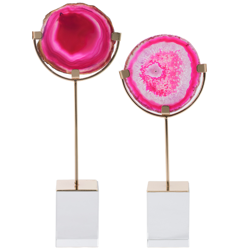 Комплект из 2-х статуэток AGATE DESIGN Pink Комплект из 2-х статуэток AGATE DESIGN Pink в Орле | Loft Concept