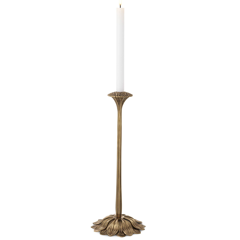 Подсвечник Eichholtz Candle Holder Lorraine Винтажная латунь Подсвечник Eichholtz Candle Holder Lorraine Винтажная латунь в Орле | Loft Concept