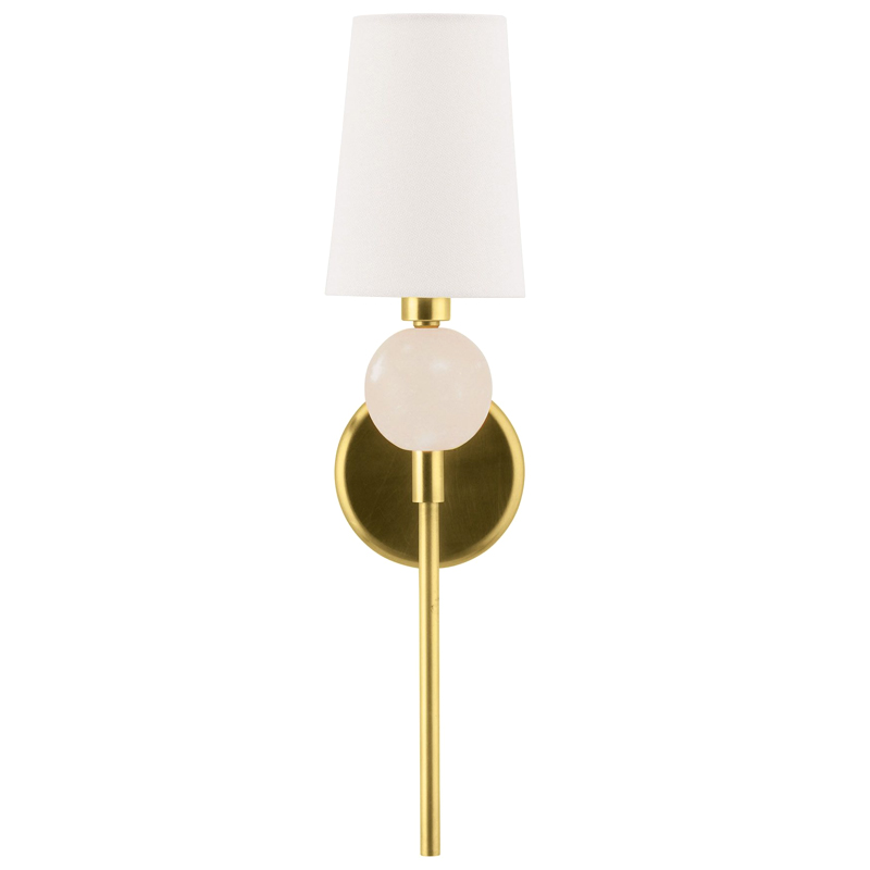 Бра Arteriors MENDEE SCONCE GOLD Золотой Белый в Орле | Loft Concept 