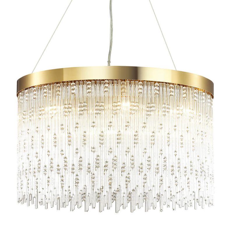 Люстра Hailstorm Rain Kerri Chandelier gold 60 Прозрачный (Transparent) Золотой Люстра Hailstorm Rain Kerri Chandelier gold 60 Прозрачный (Transparent) Золотой в Орле | Loft Concept