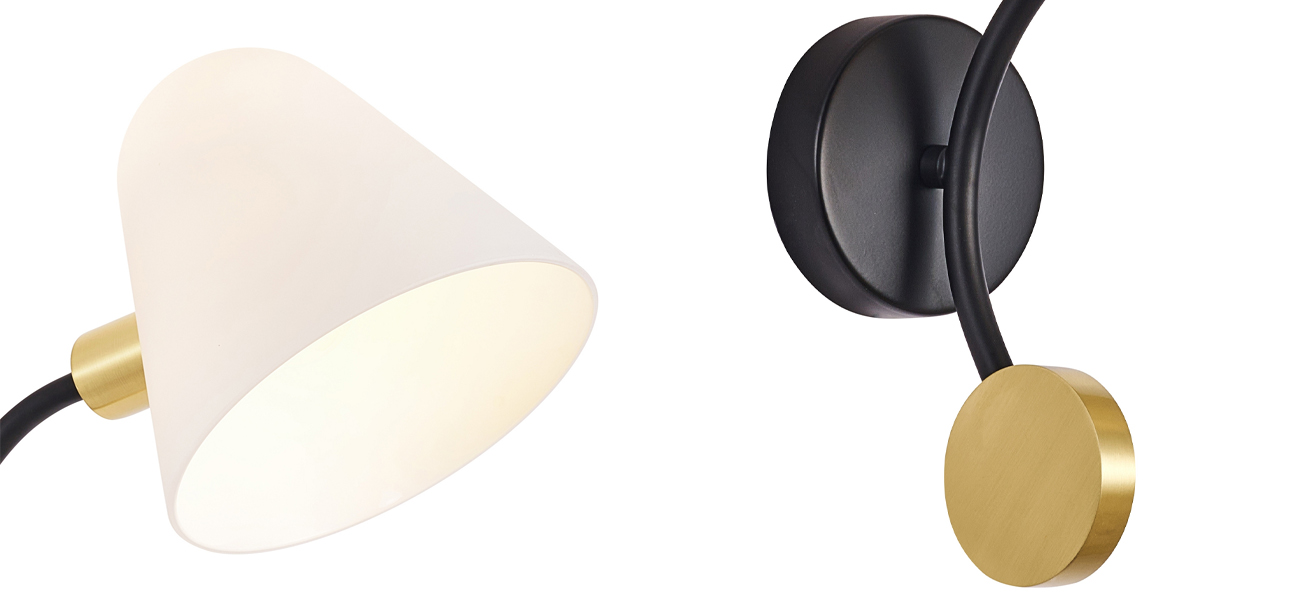 Бра с белым матовым плафоном Wind Bells - фото