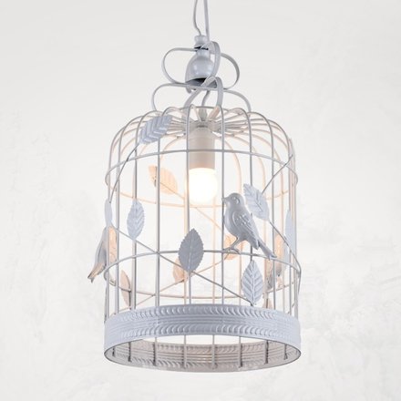 Подвесной светильник BIRDCAGE CHANDELIER Белый Подвесной светильник BIRDCAGE CHANDELIER Белый в Орле | Loft Concept
