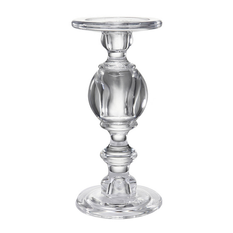 Подсвечник Glass Candlestick II Прозрачное Стекло Подсвечник Glass Candlestick II Прозрачное Стекло в Орле | Loft Concept