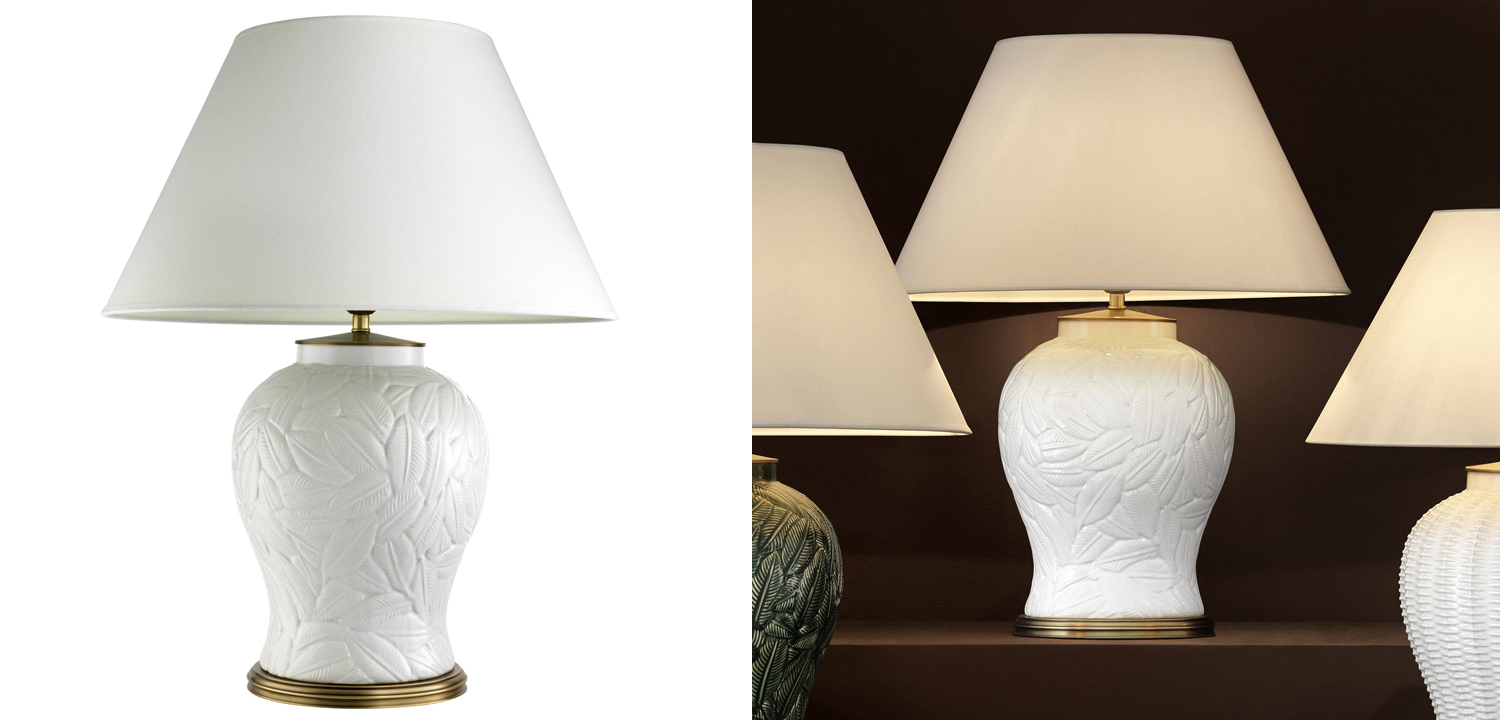 Настольная лампа Eichholtz Table Lamp Cyprus White - фото