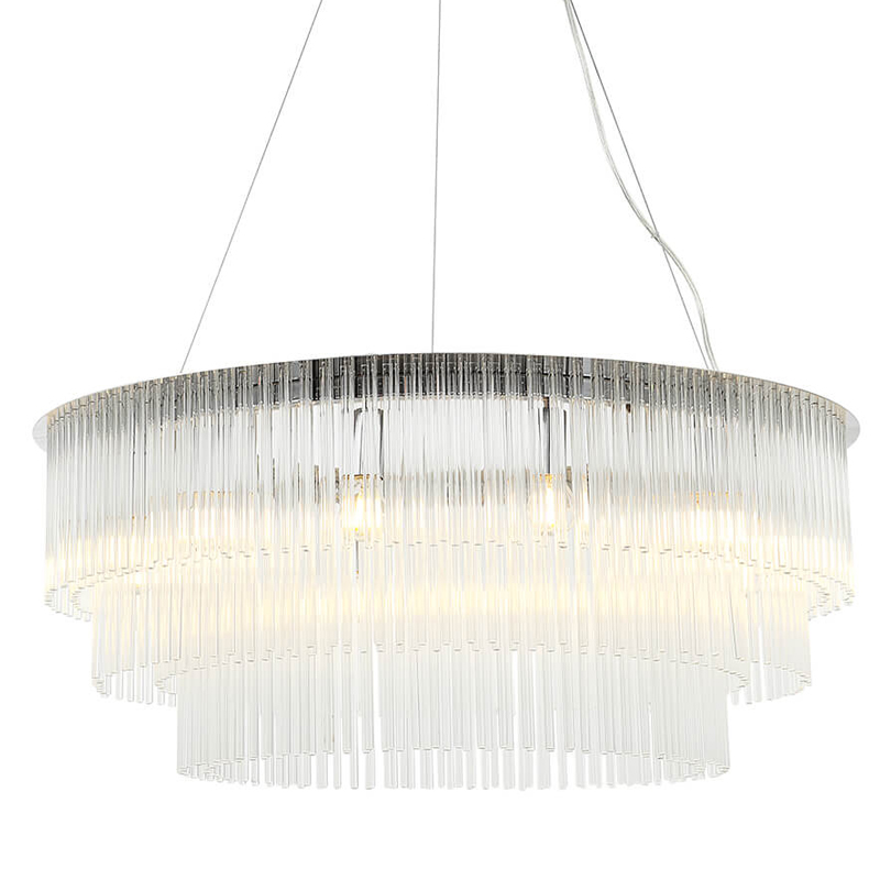 Люстра Harrison Chandelier chrome 12 lamp Хром Прозрачный Люстра Harrison Chandelier chrome 12 lamp Хром Прозрачный в Орле | Loft Concept