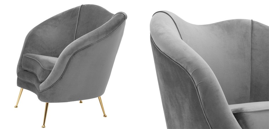Кресло Eichholtz Chair Cambiano Grey Кресло Eichholtz Chair Cambiano Grey - Loft-Concept в Орле
