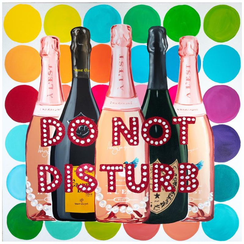 Картина Do Not Disturb with Bluebirds and Polka Dots Мульти Картина Do Not Disturb with Bluebirds and Polka Dots Мульти в Орле | Loft Concept