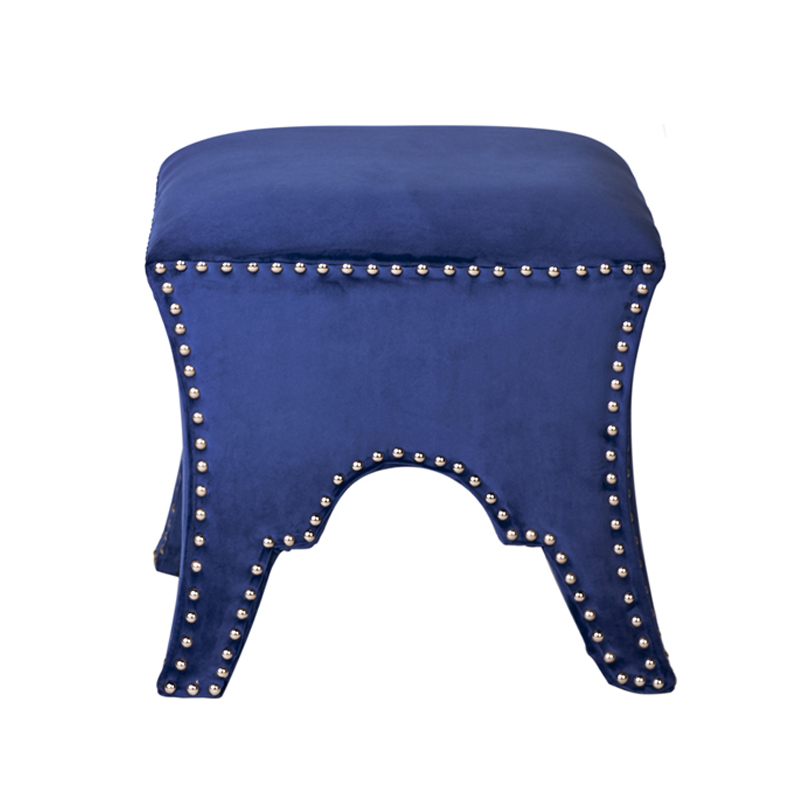 Пуф Pouf Blue Velor Синий Пуф Pouf Blue Velor Синий в Орле | Loft Concept