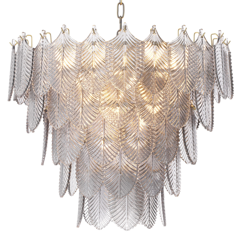 Люстра Eichholtz Chandelier Verbier S Латунь Стекло Смок Люстра Eichholtz Chandelier Verbier S Латунь Стекло Смок в Орле | Loft Concept