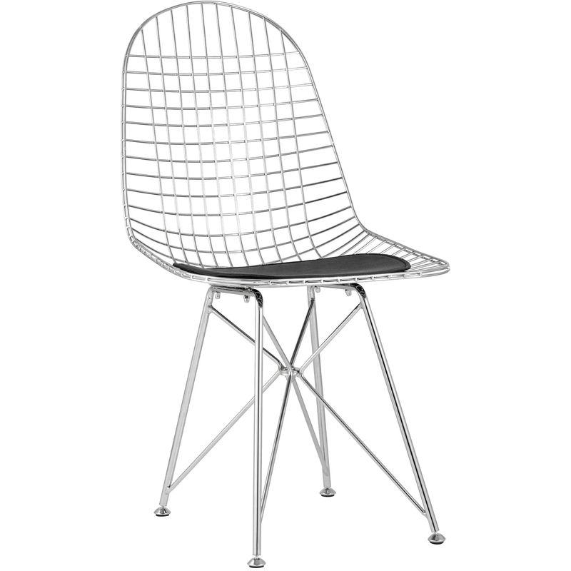 Стул Bertoia S Chair Хромированный Металл Хром Черный Стул Bertoia S Chair Хромированный Металл Хром Черный в Орле | Loft Concept