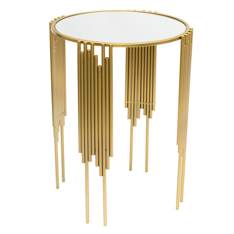 Приставной стол Interior Table зеркальная столешница Золотой Белый Приставной стол Interior Table зеркальная столешница Золотой Белый в Орле | Loft Concept
