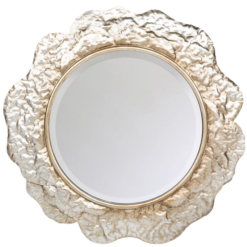 Зеркало Chlodio Crumpled Silver Mirror Зеркало Chlodio Crumpled Silver Mirror в Орле | Loft Concept