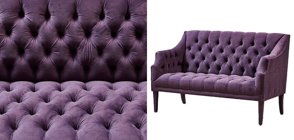 Диван Morton Capitone Sofa лиловый лен Диван Morton Capitone Sofa лиловый лен - Loft-Concept в Орле