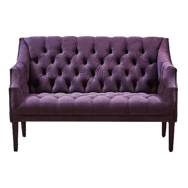 Диван Morton Capitone Sofa лиловый лен Коричневый Лиловый Диван Morton Capitone Sofa лиловый лен Коричневый Лиловый в Орле | Loft Concept