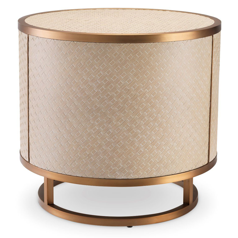 Приставной стол Eichholtz Side Table Napa Valley oak Бежевый Матовая латунь Приставной стол Eichholtz Side Table Napa Valley oak Бежевый Матовая латунь в Орле | Loft Concept