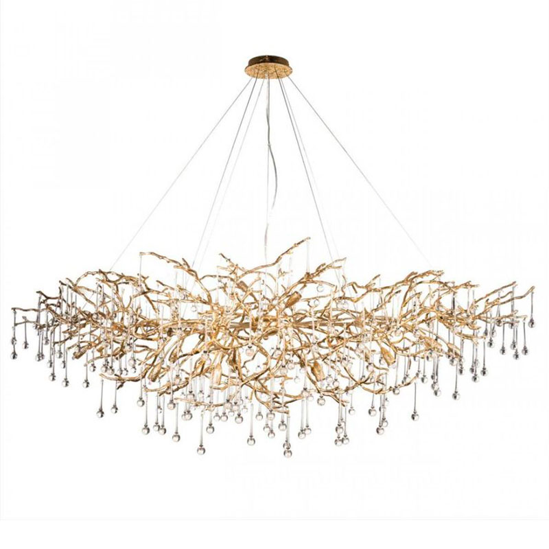 Люстра Crystal Drops bright Gold Золотой Люстра Crystal Drops bright Gold Золотой в Орле | Loft Concept