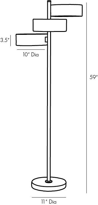 Торшер Arteriors HUTTON FLOOR LAMP Торшер Arteriors HUTTON FLOOR LAMP в Орле