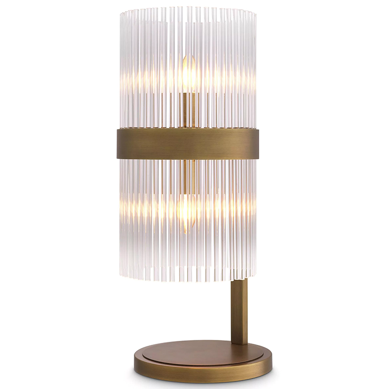 Настольная лампа Eichholtz Table Lamp Carnero Прозрачное Стекло Латунь Настольная лампа Eichholtz Table Lamp Carnero Прозрачное Стекло Латунь в Орле | Loft Concept