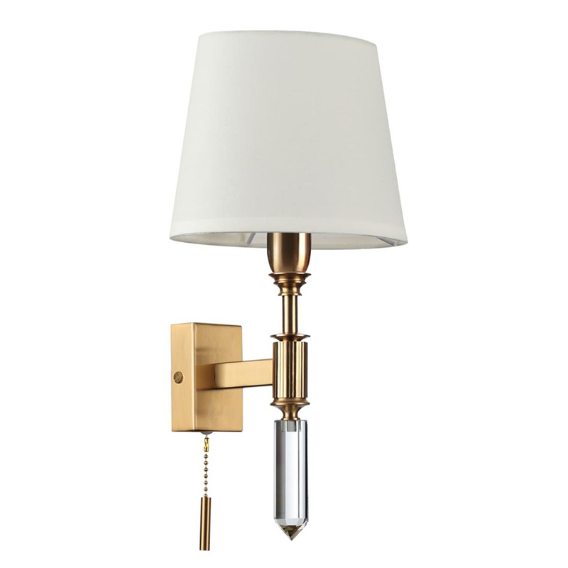 Бра Ramona White Wall Lamp Бронза Белый Бра Ramona White Wall Lamp Бронза Белый в Орле | Loft Concept
