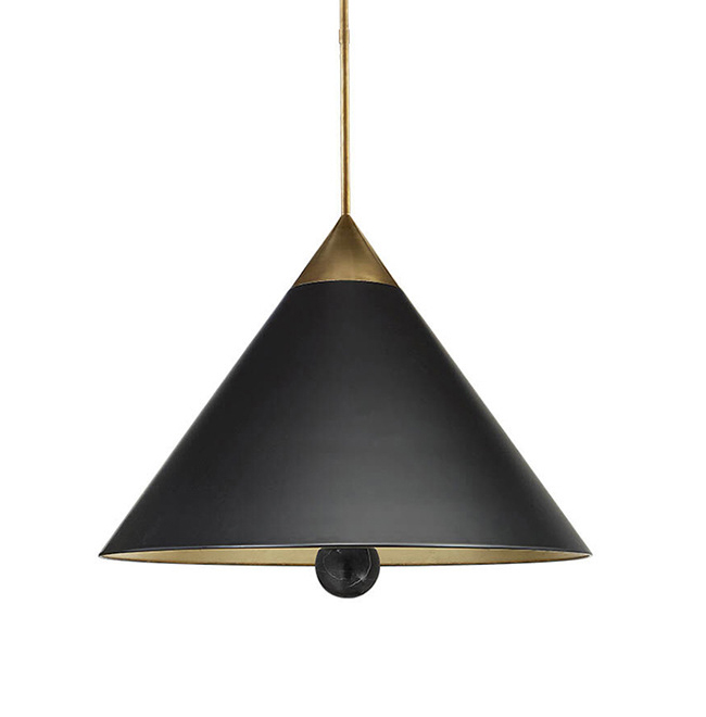 Подвесной светильник Cleo Pendant Brass & Black Черный Латунь Подвесной светильник Cleo Pendant Brass & Black Черный Латунь в Орле | Loft Concept