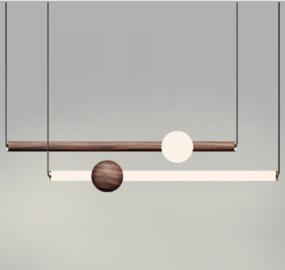 Люстра ORION GLOBE LIGHT wood Коричневый Белый в Орле | Loft Concept 
