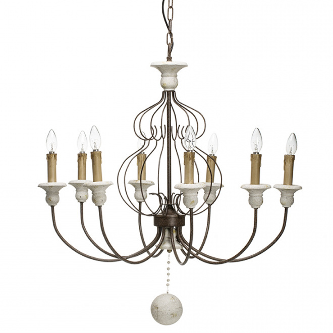 Люстра Vinta chandelier Белый Темная бронза Люстра Vinta chandelier Белый Темная бронза в Орле | Loft Concept