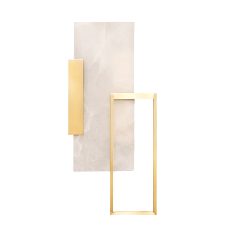Бра Frame Wall lamp Латунь Белый Мрамор Bianco Бра Frame Wall lamp Латунь Белый Мрамор Bianco в Орле | Loft Concept