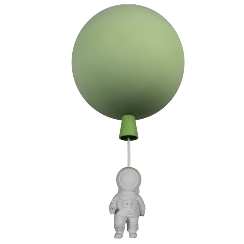 Потолочный светильник Cosmonaut green ball Белый Зеленый Потолочный светильник Cosmonaut green ball Белый Зеленый в Орле | Loft Concept