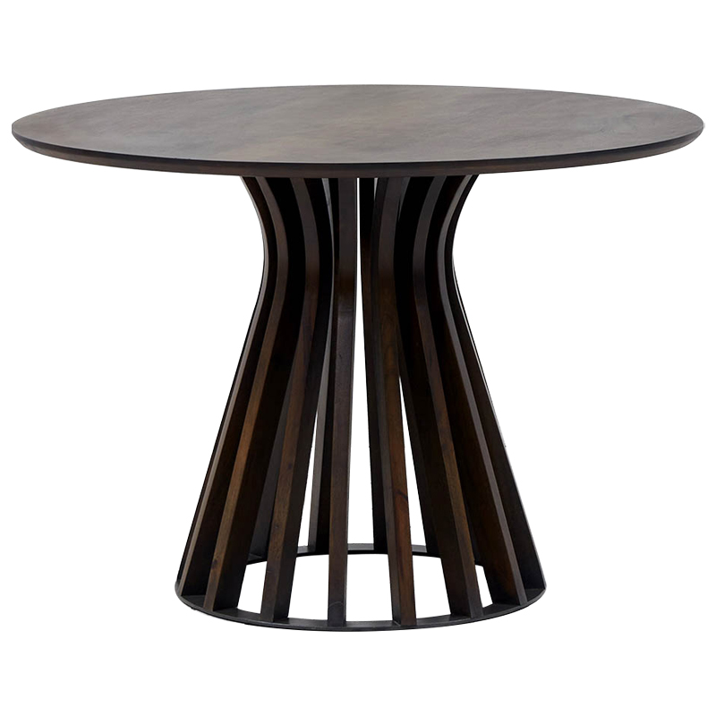 Обеденный круглый стол Seamus Brown Wood Dining Table Коричневый Обеденный круглый стол Seamus Brown Wood Dining Table Коричневый в Орле | Loft Concept