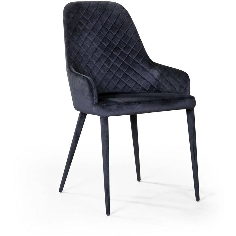 Стул Douglas Rhombus Chair Черный Велюр Черный Стул Douglas Rhombus Chair Черный Велюр Черный в Орле | Loft Concept
