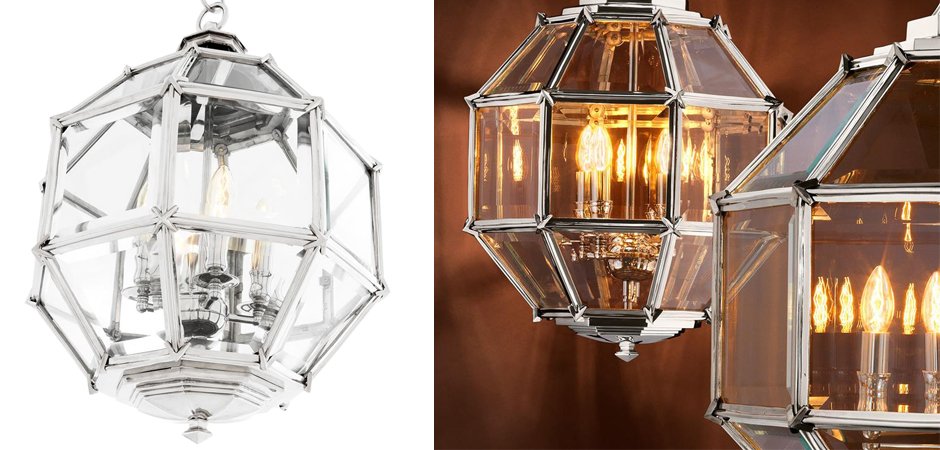 Люстра Lantern Owen Nickel S - Loft-Concept в Орле