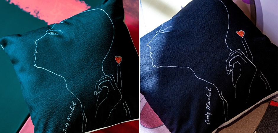 Декоративная подушка White Silhouette Lover Pillow Декоративная подушка White Silhouette Lover Pillow - Loft-Concept в Орле