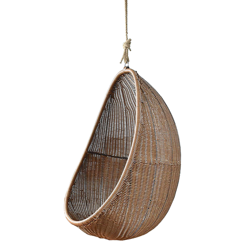 Кресло Wicker Egg Chair Коричневый Кресло Wicker Egg Chair Коричневый в Орле | Loft Concept