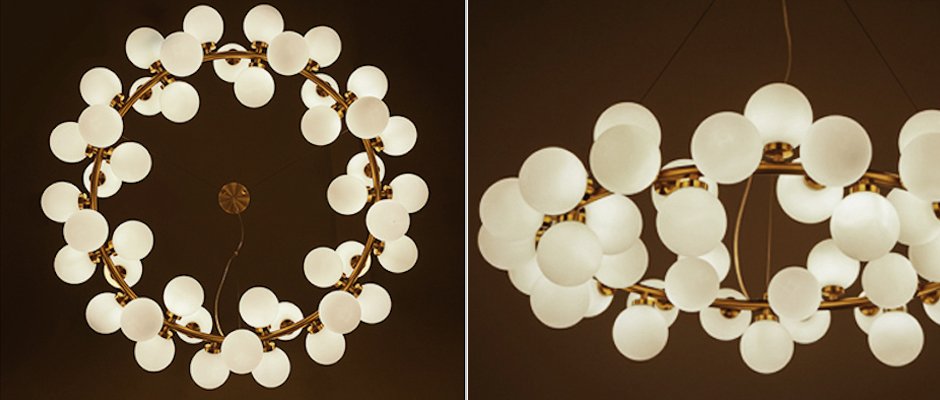 Люстра Milk Bubble Round Chandelier Люстра Milk Bubble Round Chandelier - Loft-Concept в Орле