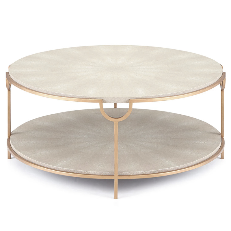 Gaston Stingray Texture Coffee Table Стол Серый скат Золотой Серый Gaston Stingray Texture Coffee Table Стол Серый скат Золотой Серый в Орле | Loft Concept