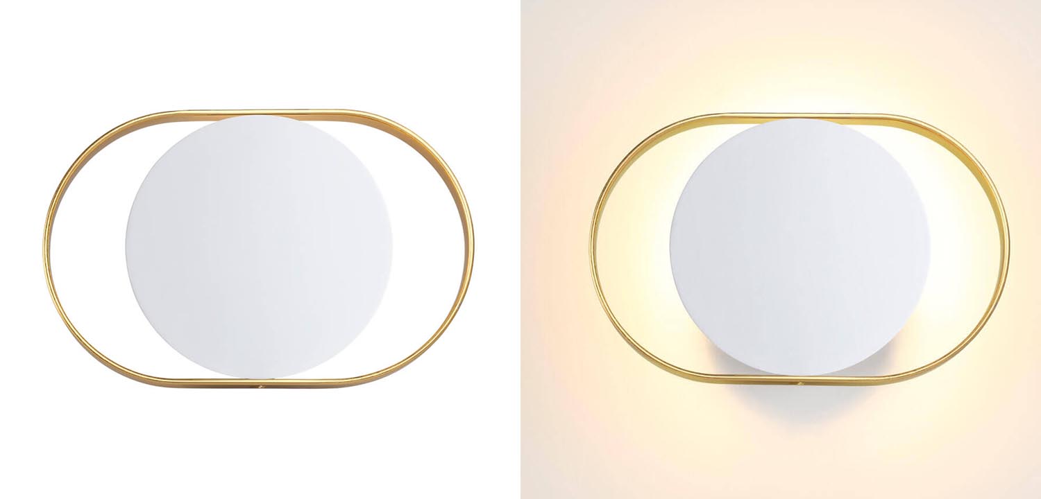 Бра Globo Ocular Sconce Oval White - фото