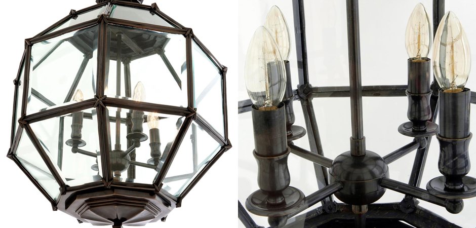 Люстра Lantern Owen Bronze M - Loft-Concept в Орле