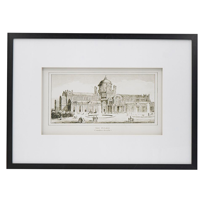 Картина с изображением здания Roman paintings Черный Картина с изображением здания Roman paintings Черный в Орле | Loft Concept