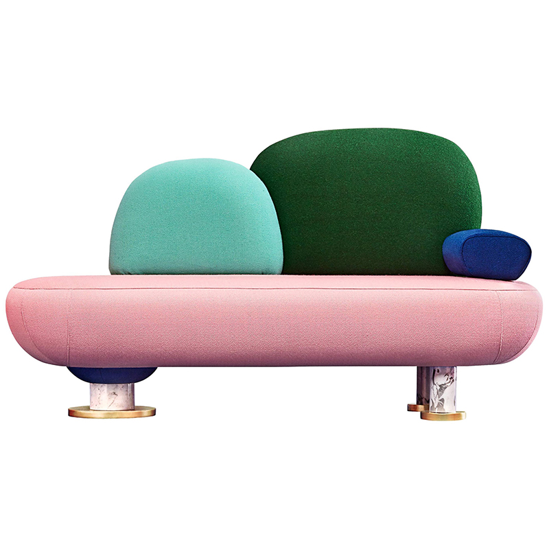 Дизайнерский диван  Toadstool Collection, Sofa Masquespacio Мульти Золотой Белый Мрамор Bianco в Орле | Loft Concept 