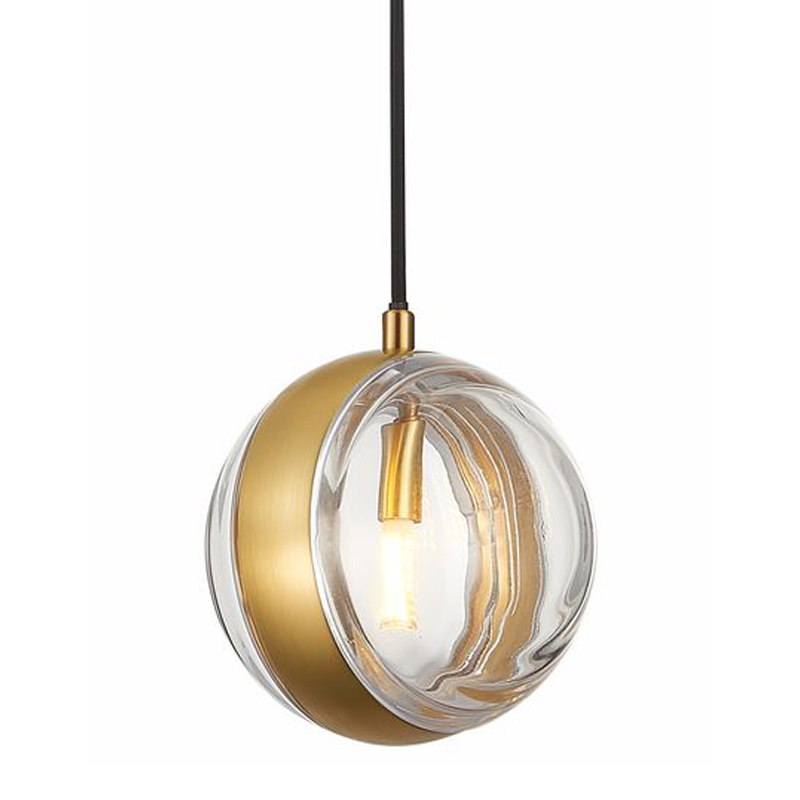 Подвесной светильник Leandra Hanging Lamp Латунь Прозрачное Стекло Подвесной светильник Leandra Hanging Lamp Латунь Прозрачное Стекло в Орле | Loft Concept