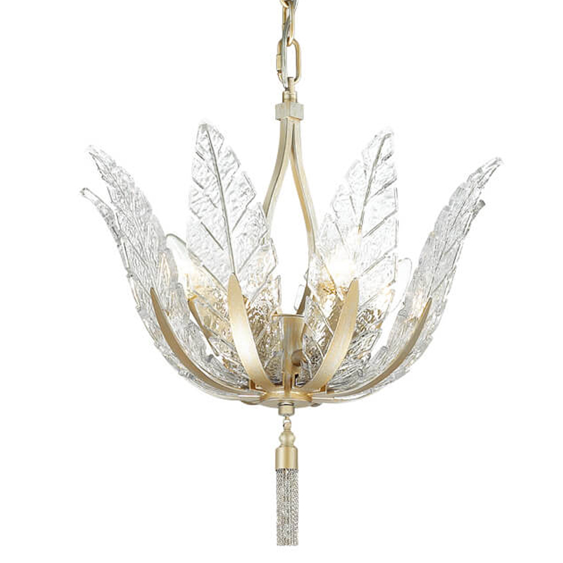 Люстра Glass Petals Chandelier 36 Золотой Прозрачный (Transparent) Люстра Glass Petals Chandelier 36 Золотой Прозрачный (Transparent) в Орле | Loft Concept