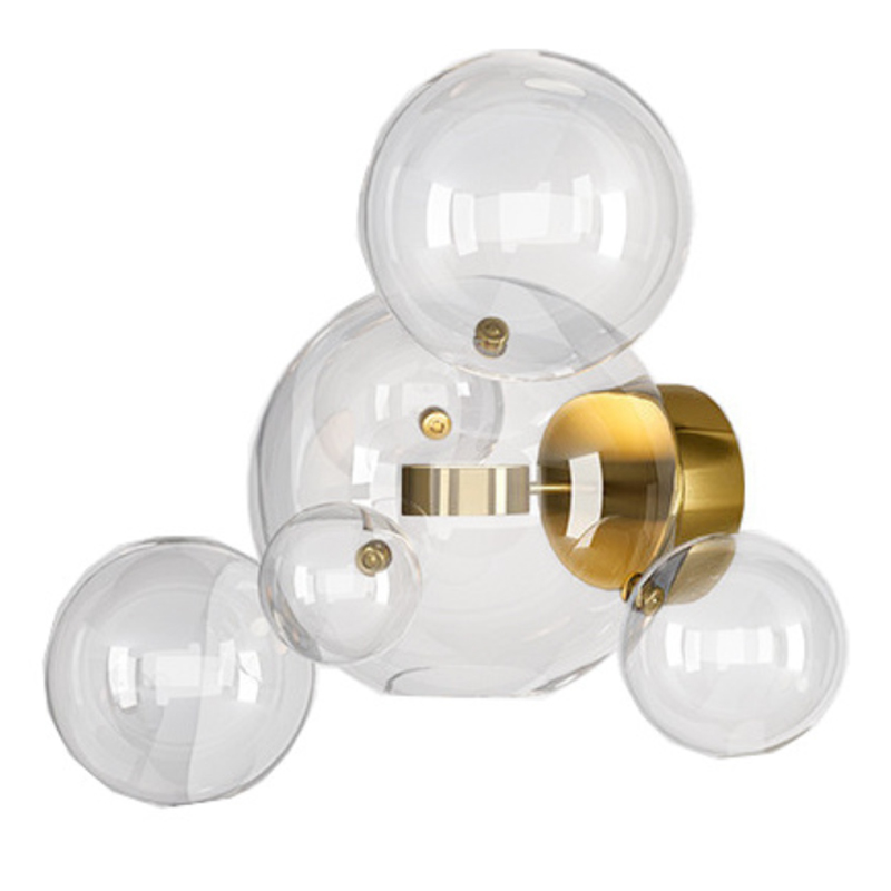 Бра Giopato & Coombes Bolle Wall 04 Bubbles Латунь Прозрачное Стекло Бра Giopato & Coombes Bolle Wall 04 Bubbles Латунь Прозрачное Стекло в Орле | Loft Concept