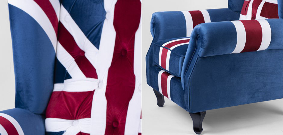 Кресло Armchair Union Jack velvet Кресло Armchair Union Jack velvet - Loft-Concept в Орле