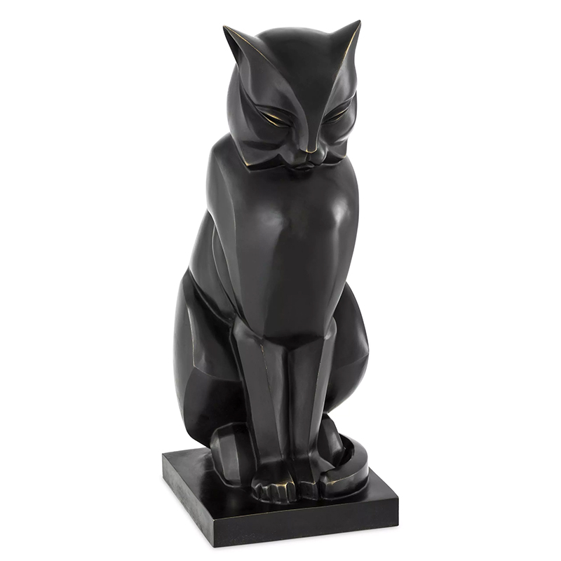 Декоративная статуэтка Eichholtz Cat Art Deco Темная бронза Декоративная статуэтка Eichholtz Cat Art Deco Темная бронза в Орле | Loft Concept